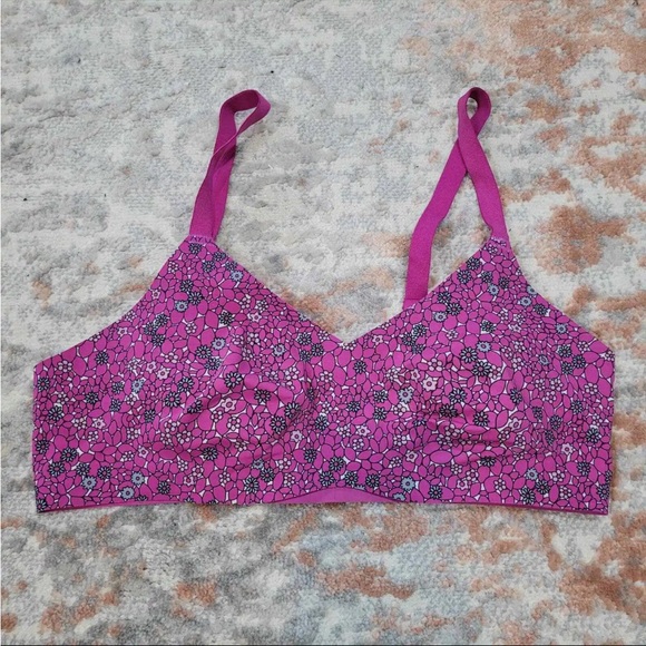 Anna Sui x Knix Posey Hedge Luxe V-Neck Padded Bra Current Style - Size 2 - Picture 3 of 5